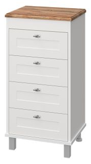 Комод с зеркалом Misty Марта 50см белый